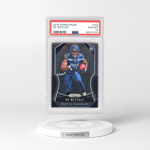 2019 Panini Prizm #343 DK Metcalf (PSA 10 GEM MINT)