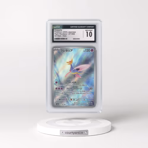 2024 Pokémon Sv6a-Night Wanderer #071 Cresselia - Art Rare (CGC 10 GEM MINT)