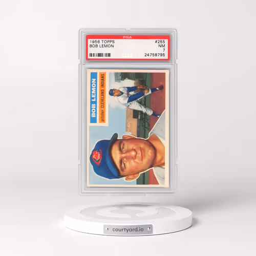 1956 Topps #255 Bob Lemon (PSA 7 NM)