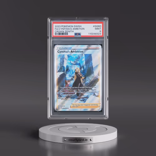2023 Pokémon Sword and Shield Crown Zenith #GG60 Cynthia's Ambition - Full Art (PSA 9 MINT)