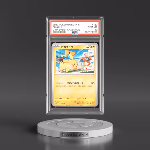 2023 Pokémon SV-P Promo #120 Pikachu - Gym Event Campaign (PSA 10 GEM MINT)