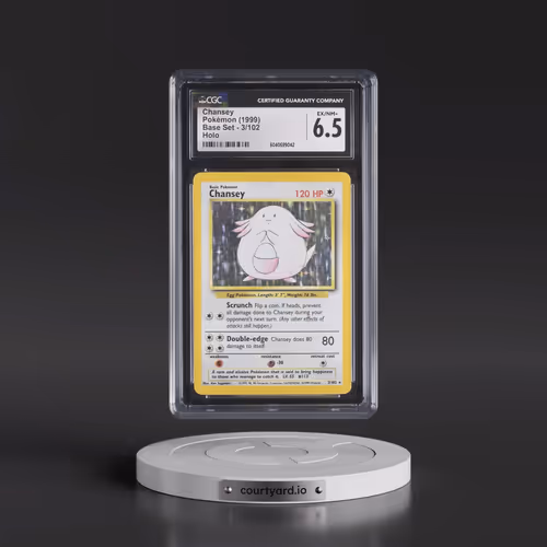 1999 Base Set #3/102 Chansey - Holo (CGC 6.5 EX-NM+)