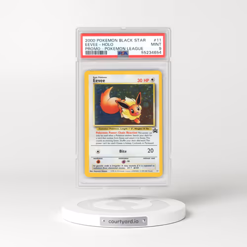 1999 Black Star Promos #11 Eevee - Holo Pokémon League (PSA 9 MINT)