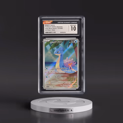 2025 Heat Wave Arena - sv9a #072/063 Misty's Lapras - Art Rare Holo (CGC 10 GEM MINT)
