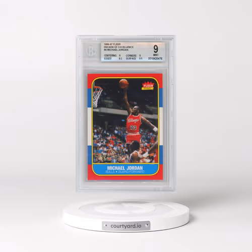 1996 Fleer Decade of Excellence #4 Michael Jordan (BGS 9 MINT)