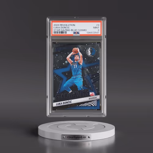2024 Panini Revolution Star Gazing #9 Luka Doncic - Blue Cosmo (PSA 9 MINT)