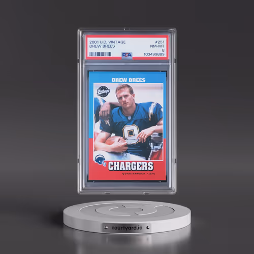 2001 Upper Deck Vintage #251 Drew Brees (PSA 8 NM-MT)
