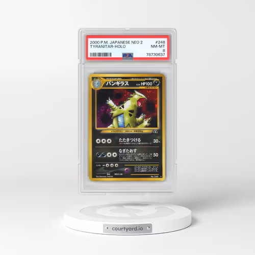 2000 Pokémon Neo 2 #248 Tyranitar - Holo (PSA 8 NM-MT)