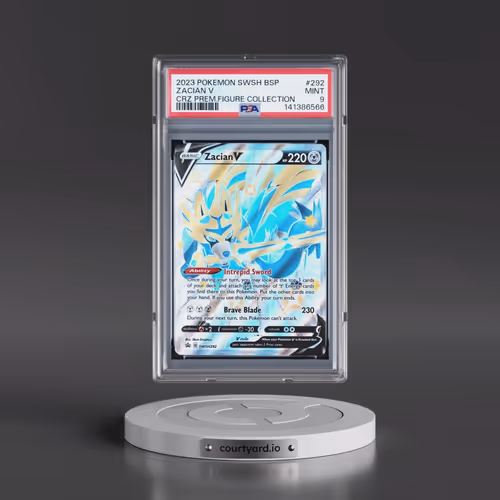 2023 Pokémon Swsh Black Star Promo #292 Zacian V - Holo Crown Zenith Premium Figure Collection (PSA