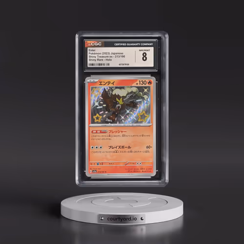 2023 Shiny Treasure ex #213/190 Entei - Shiny Rare Holo (CGC 8 NM-MT)