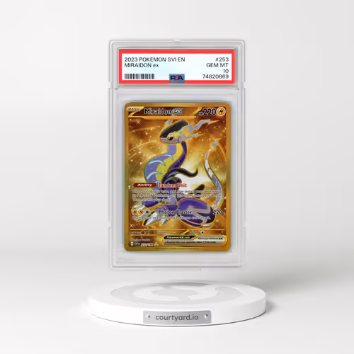 2023 Pokémon Svi EN-Scarlet & Violet #253 Miraidon EX - Holo Hyper Rare (PSA 10 GEM MINT)