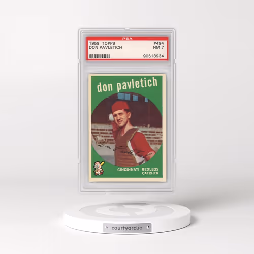 1959 Topps #494 Don Pavletich (PSA 7 NM)
