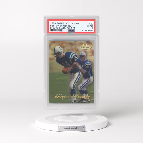 1998 Topps Gold Label Class 3 #20 Peyton Manning - Class 3-Gold Label (PSA 9 MINT)