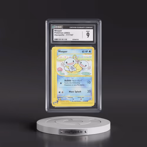 2003 Aquapolis #117/147 Wooper (CGC 9 MINT)