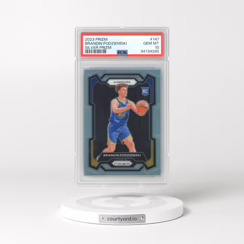 2023 Panini Prizm #147 Brandin Podziemski - Silver Prizm (PSA 10 GEM MINT)