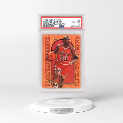 1995 Fleer Flair Hardwood Leaders #4 Michael Jordan (PSA 8 NM-MT)
