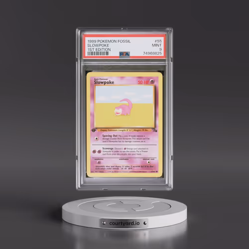 1999 Pokémon Fossil #55 Slowpoke - 1st Edition (PSA 9 MINT)