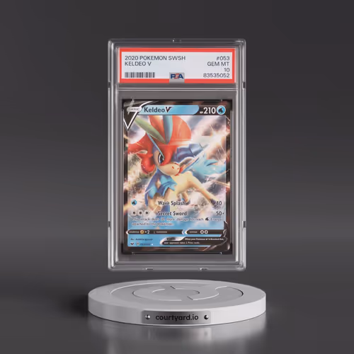 2020 Pokémon Sword & Shield #053 Keldeo V - Holo (PSA 10 GEM MINT)