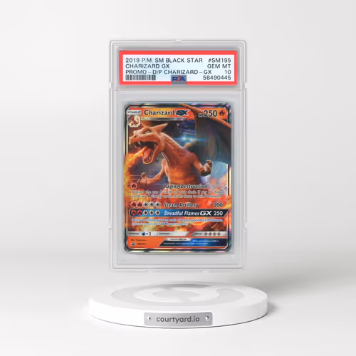 2019 Pokémon SM Black Star Promo #SM195 Charizard GX - Holo Detective Pikachu Charizard-GX (PSA 10 GEM MINT)
