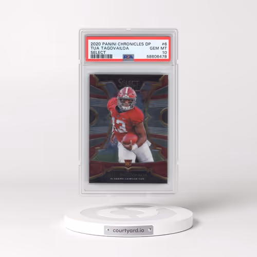 2020 Panini Chronicles Draft Picks Select #6 Tua Tagovailoa (PSA 10 GEM MINT)