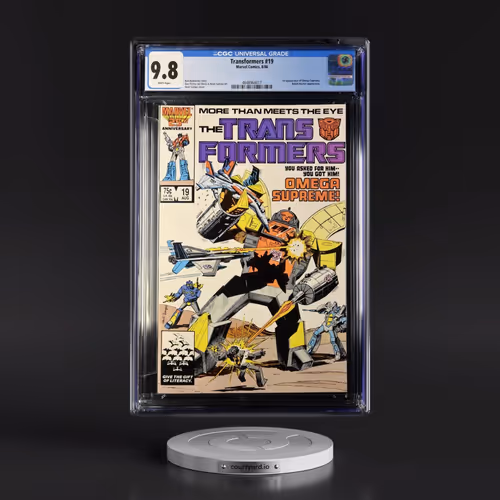 Transformers #19 CGC 9.8 White Pages (Marvel Comics, 8/86) - Universal