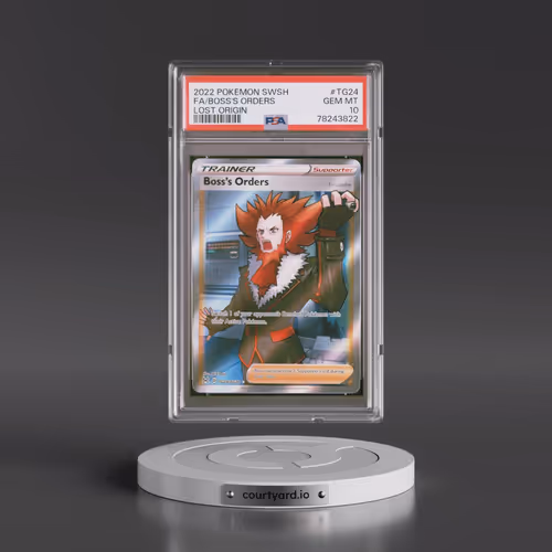 2022 Pokémon Sword & Shield Lost Origin #TG24 Boss's Orders - Full Art (PSA 10 GEM MINT)