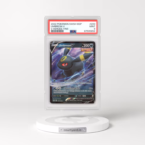 2022 Pokémon Swsh Black Star Promo #203 Umbreon V - Holo V Heroes Tins (PSA 9 MINT)