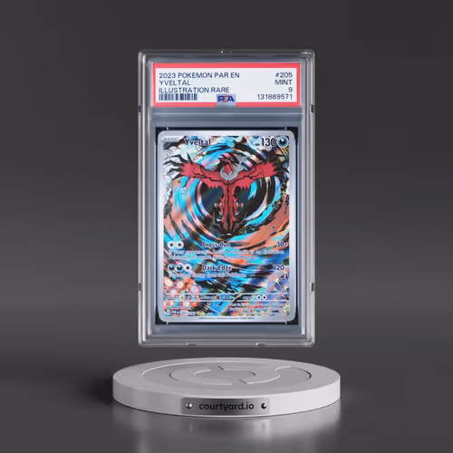 2023 Pokémon Par EN-Paradox Rift #205 Yveltal - Illustration Rare (PSA 9 MINT)