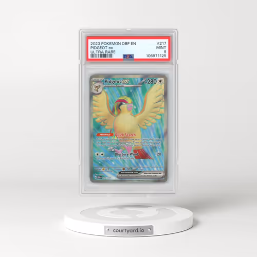 2023 Pokémon Obf EN-Obsidian Flames #217 Pidgeot EX - Holo Ultra Rare (PSA 9 MINT)