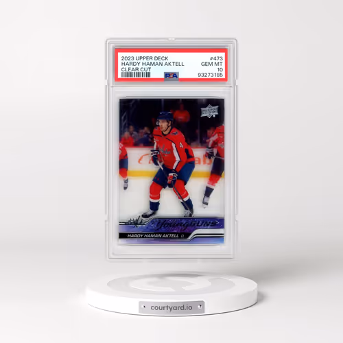 2023 Upper Deck #473 Hardy Haman Aktell - Clear Cut (PSA 10 GEM MINT)