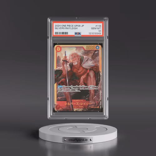 2024 One Piece Japanese OP08-Two Legends #118 Silvers Rayleigh (PSA 10 GEM MINT)