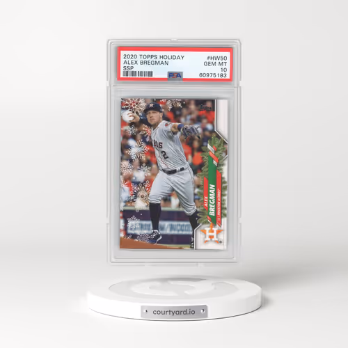 2020 Topps Holiday #HW50 Alex Bregman - Ssp (PSA 10 GEM MINT)
