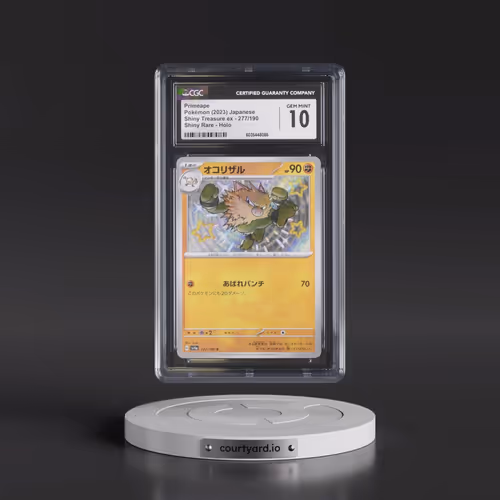 2023 Shiny Treasure ex #277/190 Primeape (CGC 10 GEM MINT)