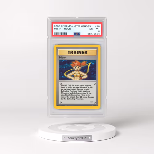2000 Pokémon Gym Heroes #18 Misty - Holo (PSA 8 NM-MT)