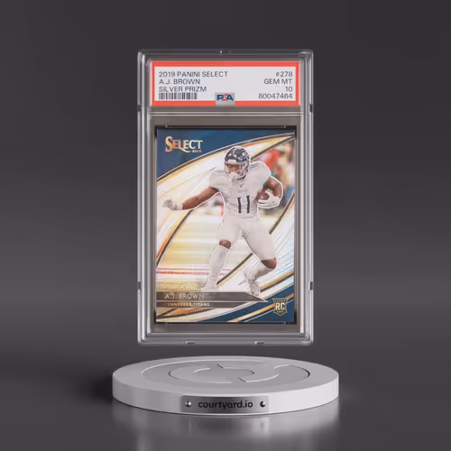 2019 Panini Select #278 A.J. Brown - Silver Prizm (PSA 10 GEM MINT)