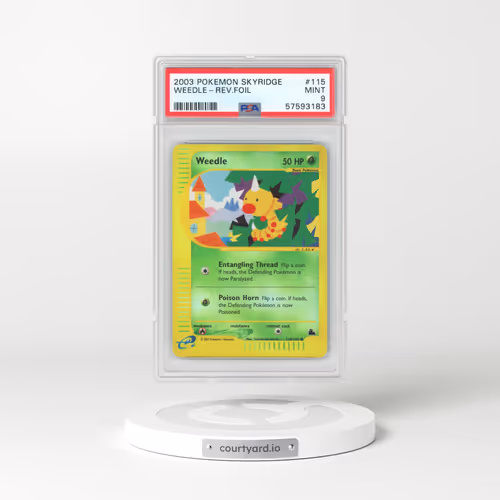 2003 Pokémon Skyridge #115 Weedle - Reverse Foil (PSA 9 MINT)