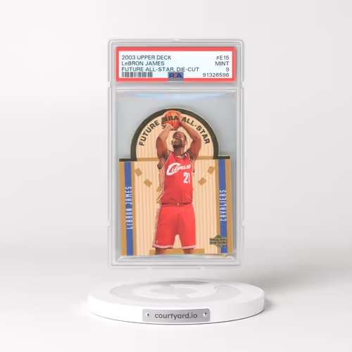 2003 Upper Deck Future All-Star Die-Cut #E15 LeBron James (PSA 9 MINT)