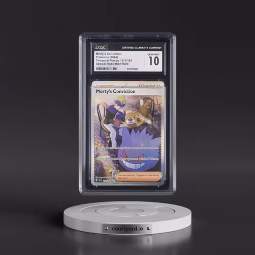 2023 Temporal Forces - TEF EN #211/162 Morty's Conviction - Special Illustration Rare (Holo) (CGC 10