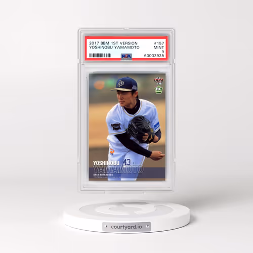 2017 BBM 1st Version #157 Yoshinobu Yamamoto (PSA 9 MINT)