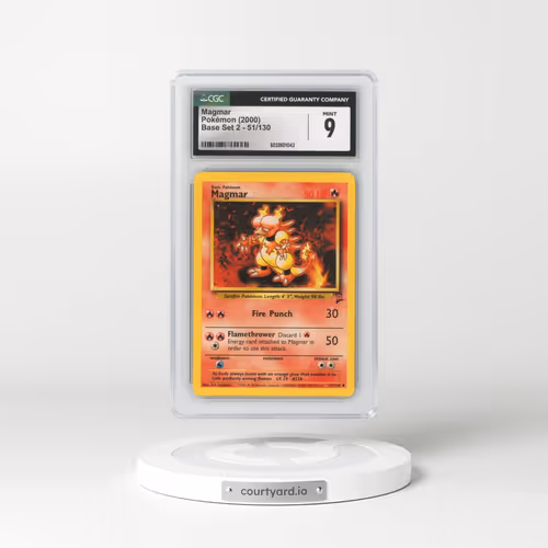 2000 Base Set 2 #51/130 Magmar (CGC 9 MINT)