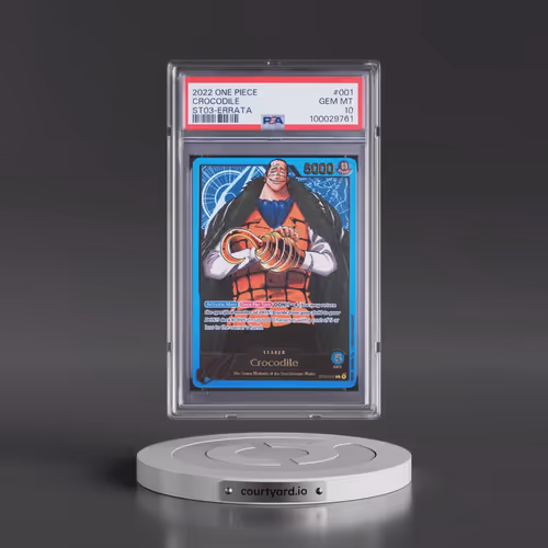 2022 One Piece Starter Deck ST03-the Seven Warlords of the Sea #001 Crocodile - Errata (PSA 10 GEM M