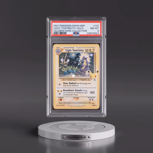 2021 Pokémon Swsh Black Star Promo #137 Light Toxtricity - Holo Celebrations Collection (PSA 8 NM-MT
