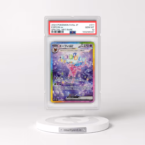 2024 Pokémon Sv8a-Terastal Fest EX #211 Espeon EX - Holo Special Art Rare (PSA 10 GEM MINT)