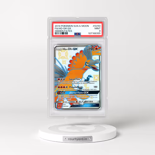 2019 Pokémon Sun & Moon Hidden Fates #SV50 HO-Oh GX - Holo Full Art (PSA 9 MINT)