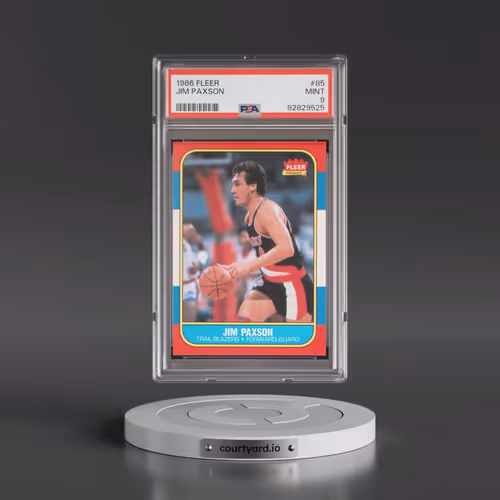 1986 Fleer #85 Jim Paxson (PSA 9 MINT)