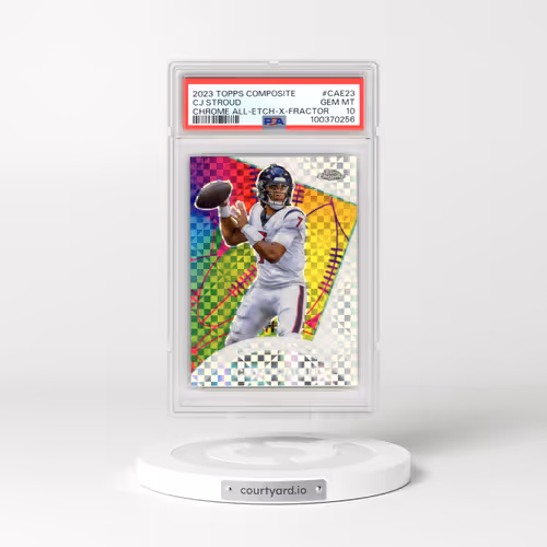 2023 Topps Composite Chrome All-Etch #CAE23 CJ Stroud - X-Fractor (PSA 10 GEM MINT)