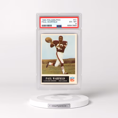 1965 Philadelphia #41 Paul Warfield (PSA 6 EX-MT)
