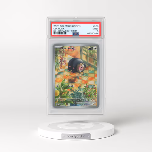 2023 Pokémon Obf EN-Obsidian Flames #209 Lechonk - Illustration Rare (PSA 9 MINT)