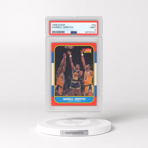 1986 Fleer #42 Darrell Griffith (PSA 9 MINT)