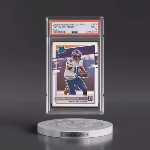 2020 Panini Donruss Optic #163 Justin Jefferson - Holo (PSA 9 MINT)